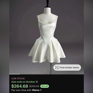 Custom reception dress from Etsy